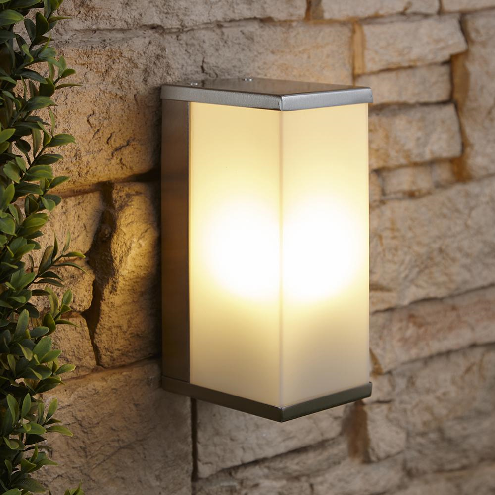 Biard Petre Stainless Steel Box Wall Light - Biard Petre Stainless Steel Box Wall Light